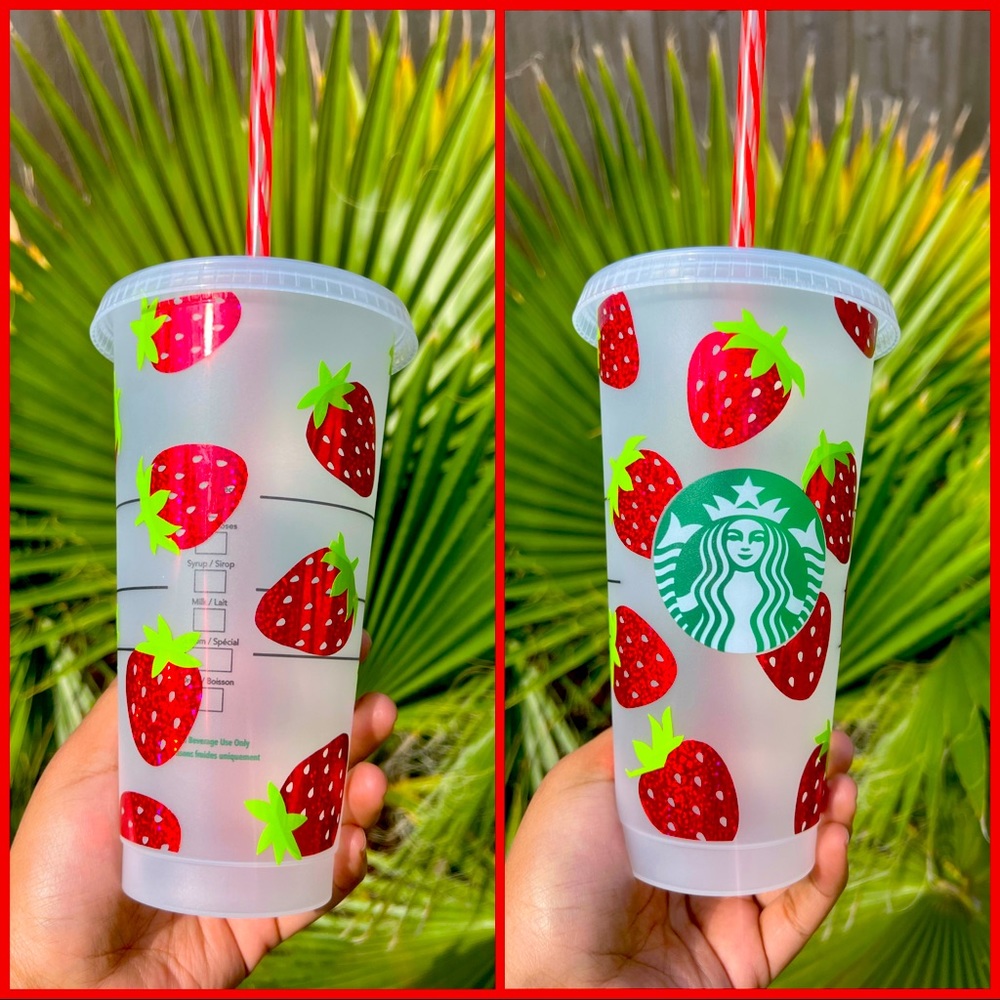 Strawberry starbucks cup